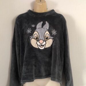 Disney 100 Gray Thumper Bambi Pajama shirt top